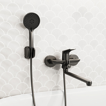 Смеситель для ванны TOKITO MITSUISHI вороненая сталь (TOK-MIT-1015GM)