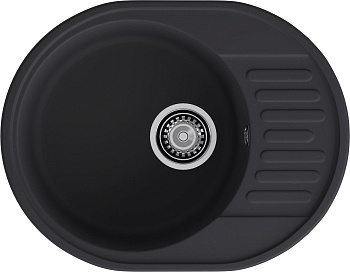 GranFest QUARZ (ECO-58) Мойка чаша+кр 620*480 (черный)