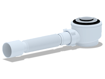 Сиф. для душ. под.1 1/2**50 с г/т 375 хром, клик-клак (сетка), ANI PLAST