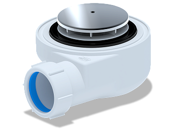 Сифон для душевого поддона  1 1/2**50, h 55 хром, ANI PLAST