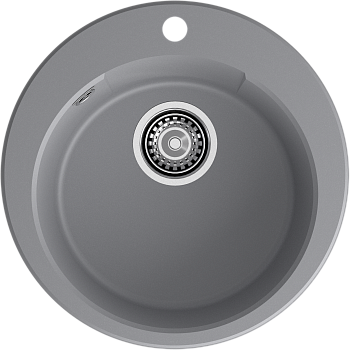 GRANFEST Мойка URBAN 649  1-чаша D-490мм темно-серый арт.GF-UR-