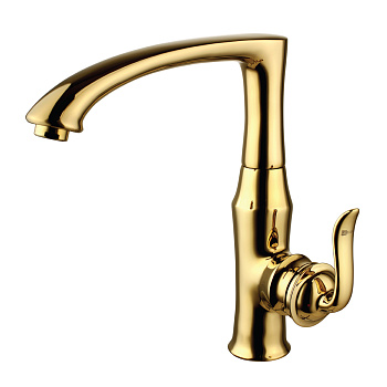Brava Смеситель для кухни, выс.пов.излив 222мм, р/ОД, золото, LM, LM4705G