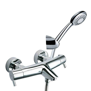 Термостатический смеситель для ванны наружнего монтажа с душевым комплектом  DRAKO 3339AS