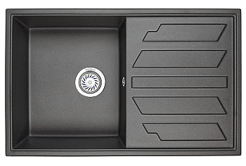 Кухонная мойка GRANULA (8002, ЧЕРНЫЙ)