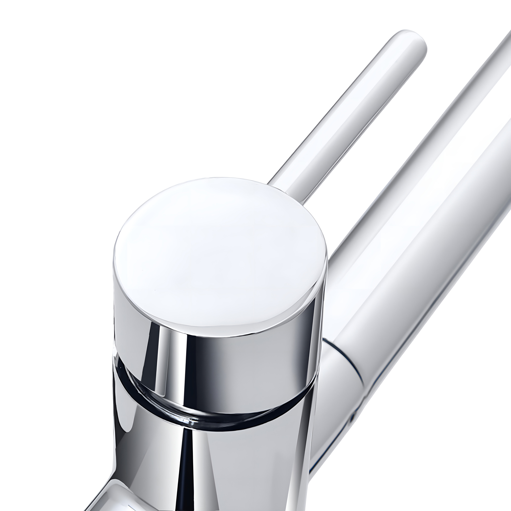 Смеситель для кухни СЛАВЕН Город СЛ-ОД-Д78 с высоким изливом, с подключением фильтра, хром