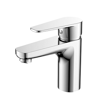 DR72 Смеситель для раковины, монолит.излив 118мм, р/ОД, хром, DR, DR72011