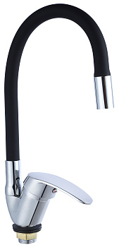 Смеситель для кухни TSARSBERG TSB-731-B02 черный гибкий излив тип См-МОЦБА