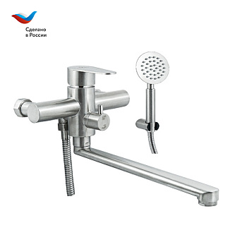 Смеситель для ванны СЛАВЕН Сталь СЛ-ОД-Ж31 нержавеющая сталь