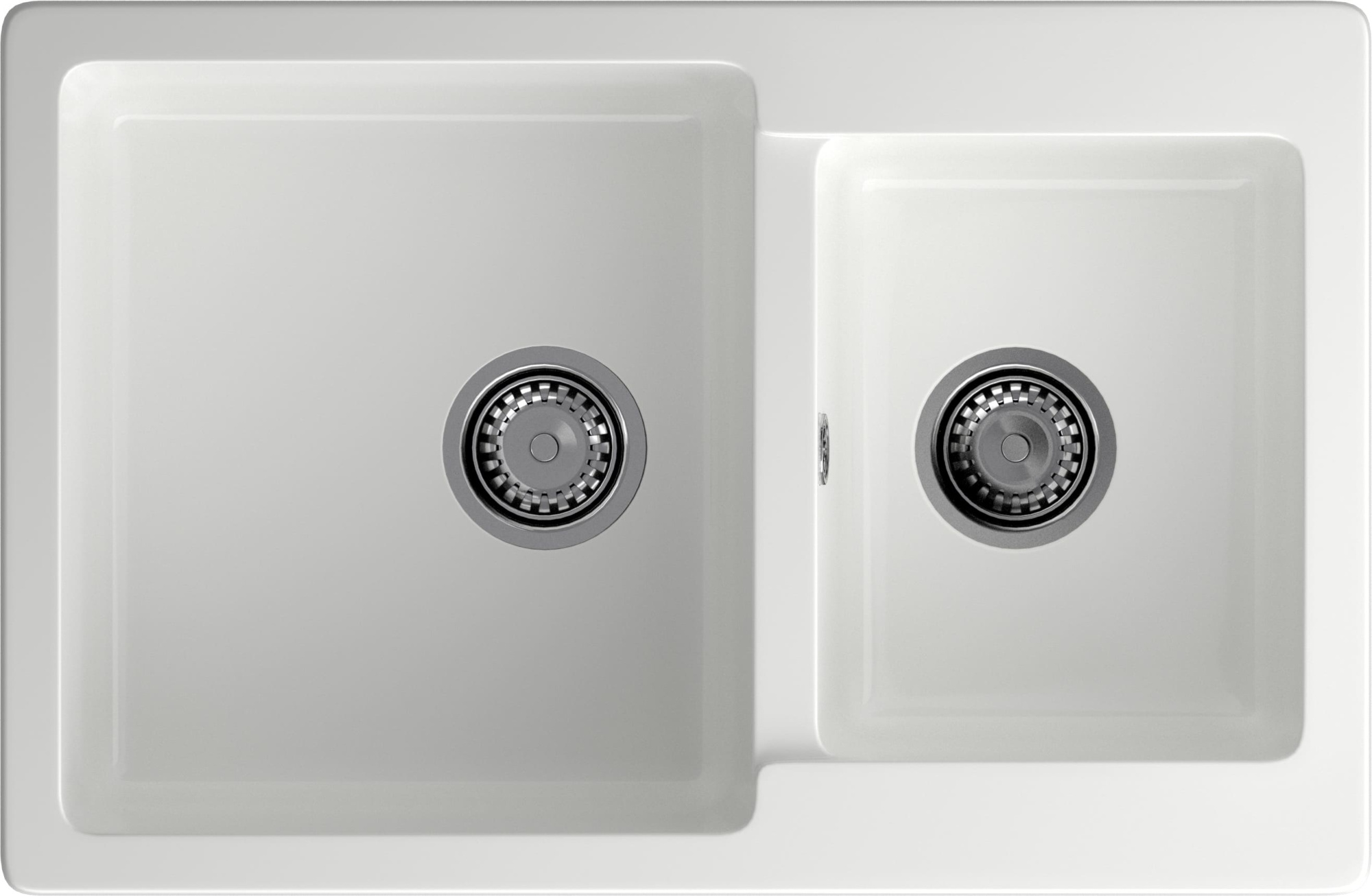 GRANFEST Мойка композит PRACTIK GF-P--780K  2 чаши 780*510 мм  иней  арт.GF-