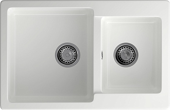 GRANFEST Мойка композит PRACTIK GF-P--780K  2 чаши 780*510 мм  иней  арт.GF-