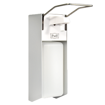 Локтевой дозатор для жидкого мыла и дез. растворов, 1000 мл, Puff-8191, 26х23х10 см