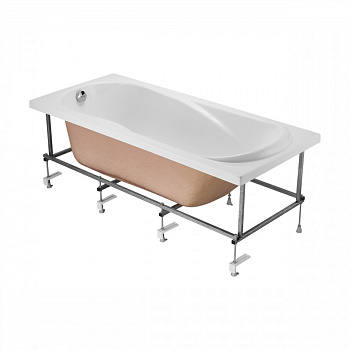 Монтажный комплект для ванны КАЛЕДОНИЯ 150х75 см. (рама, слив-перелив с сифоном, крепеж к стене, кре