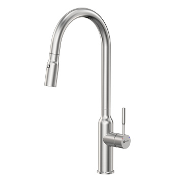 Expert Смеситель для кухни с вытяжным изливом, 2-х режимный аэратор, высота излива 29 с, LM, LM5086S