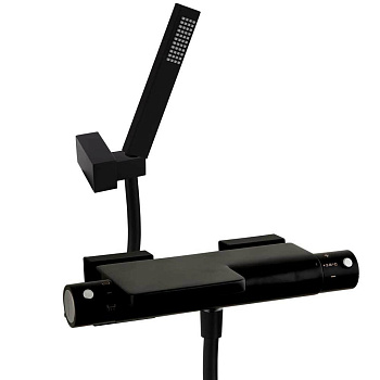 Термостатический смеситель для ванны наружнего монтажа с каскадным изливом и душевым комплектом AROL