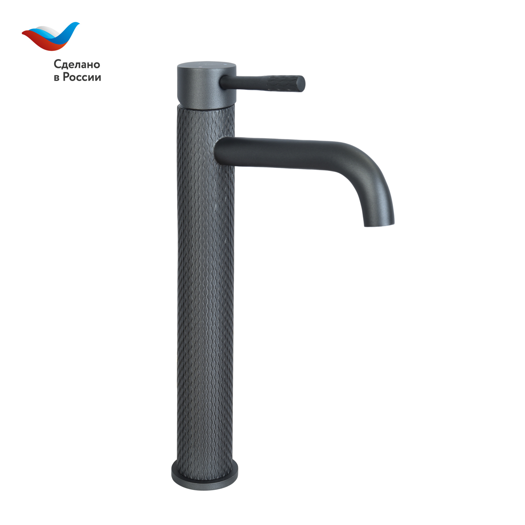 Смеситель для раковины СЛАВЕН Город СЛ-ОД-Д15 серый