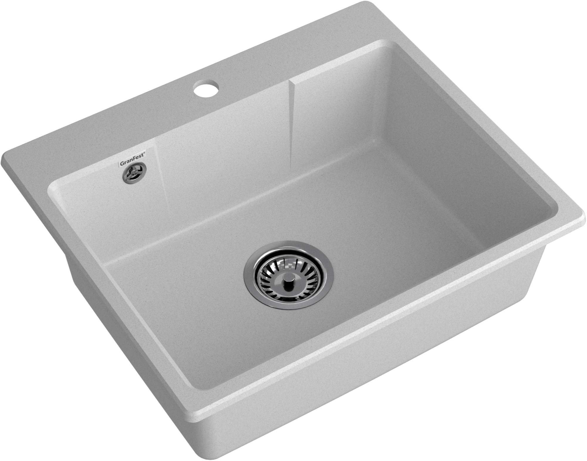 GRANFEST Мойка URBAN 658  1-чаша 580*490мм серый арт.GF-UR-