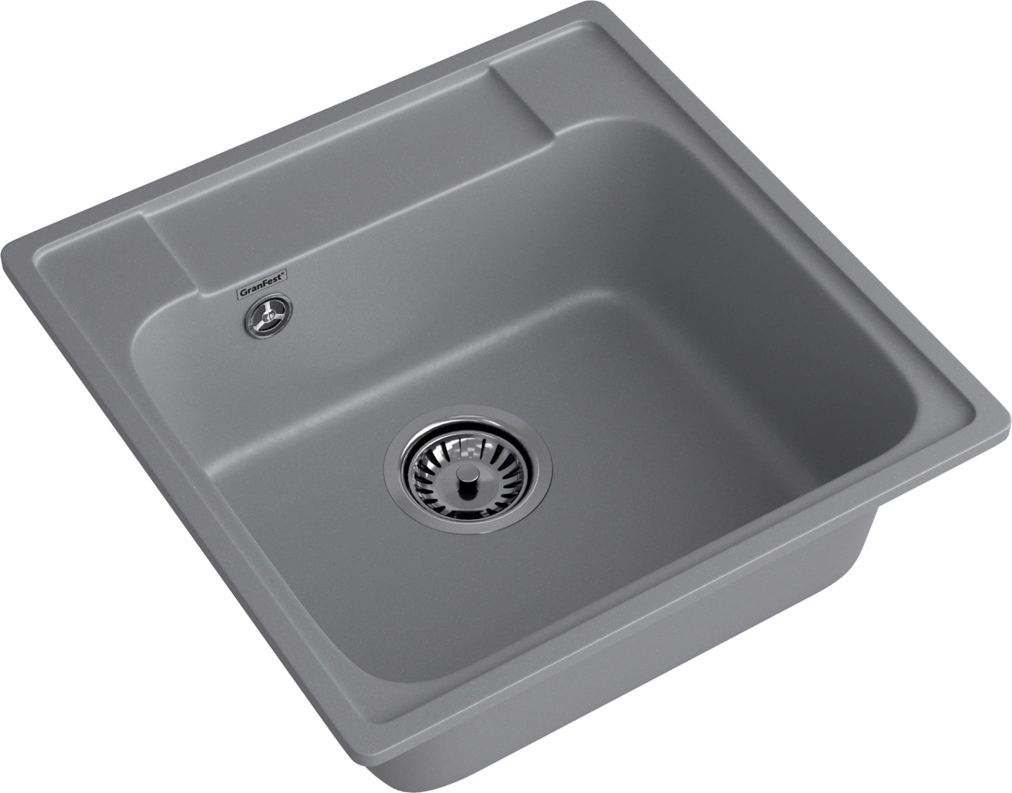 GranFest QUARZ (GF-Z48) Мойка для кухни 480*480мм (темно-серый)