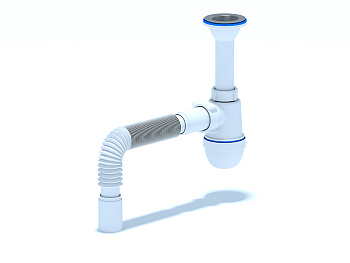 ANI Сифон 1 1/2"* 40с гибкой трубой 40х40 ANI PLAST