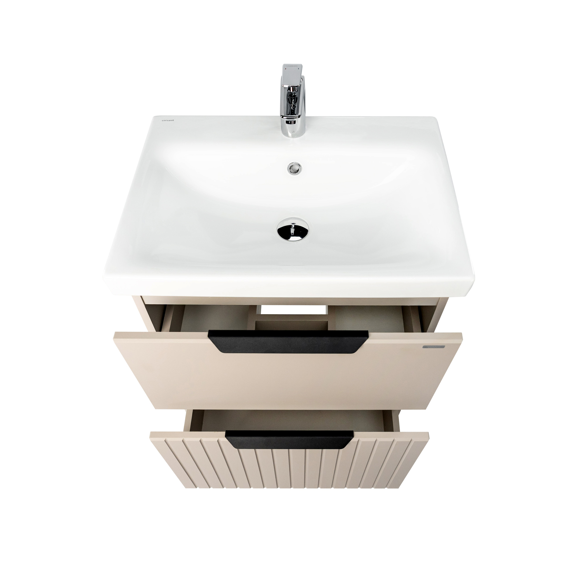 Тумба под раковину VIANT СИЦИЛИЯ 60 напольная капучино (VSIC60MDCAP-T2Y)