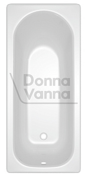 DONNA VANNA Ванна стальная 150x75x40 cм. с опорной подставкой,без ранта,белая орхидея, ф.Аула, ВИЗ