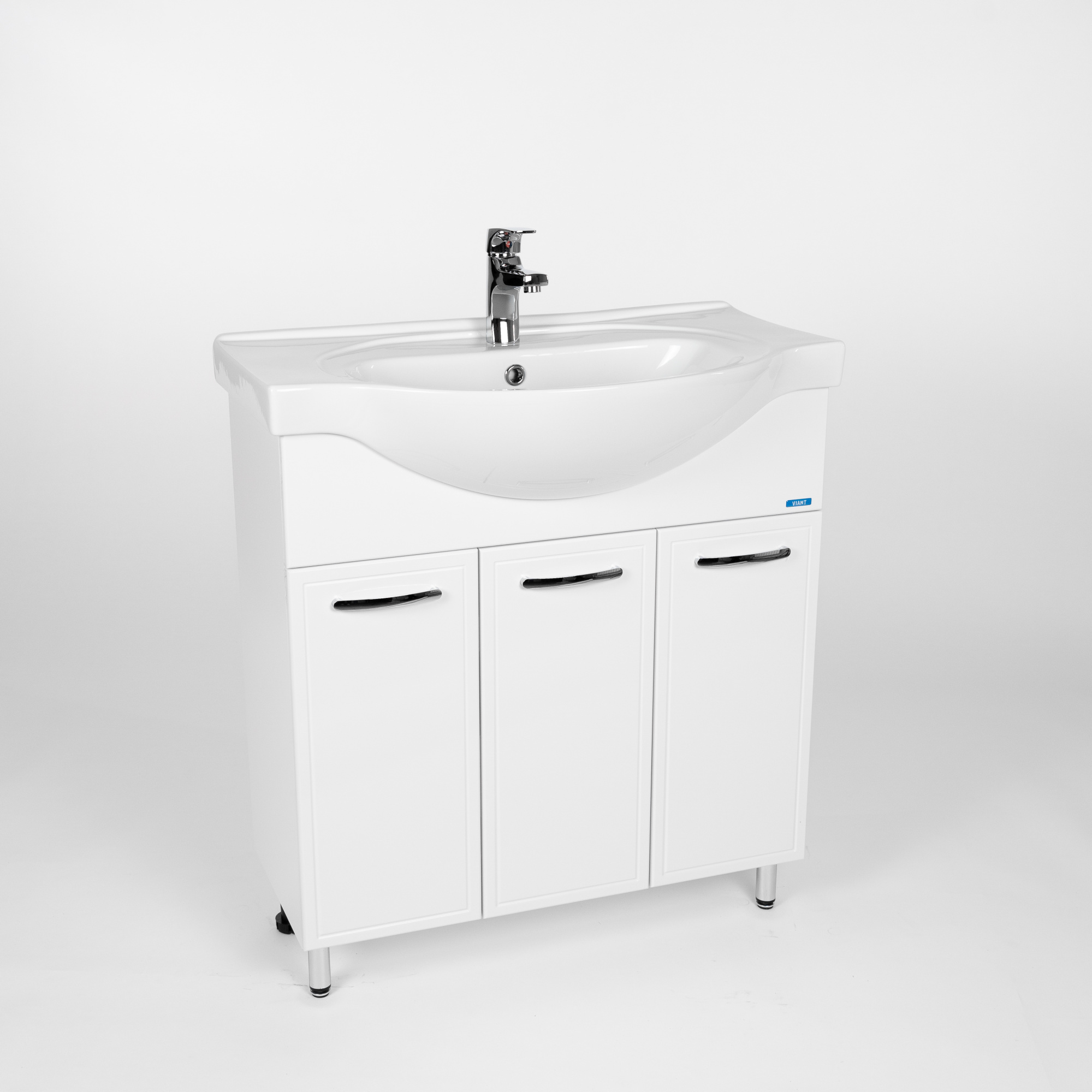 Тумба под раковину VIANT МИЛАН 80 напольная белый (VMIL80ER-T3ST)