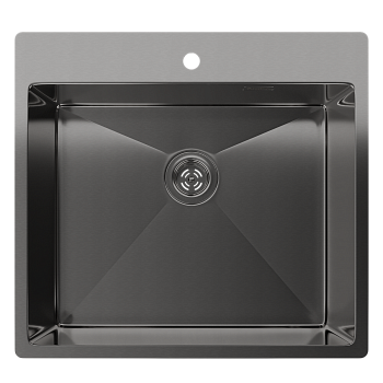 Rivelato Rinox 5450 PVD black Мойка нерж.сталь 1 чаша 540*500*200 мм арт.5450  PVD black