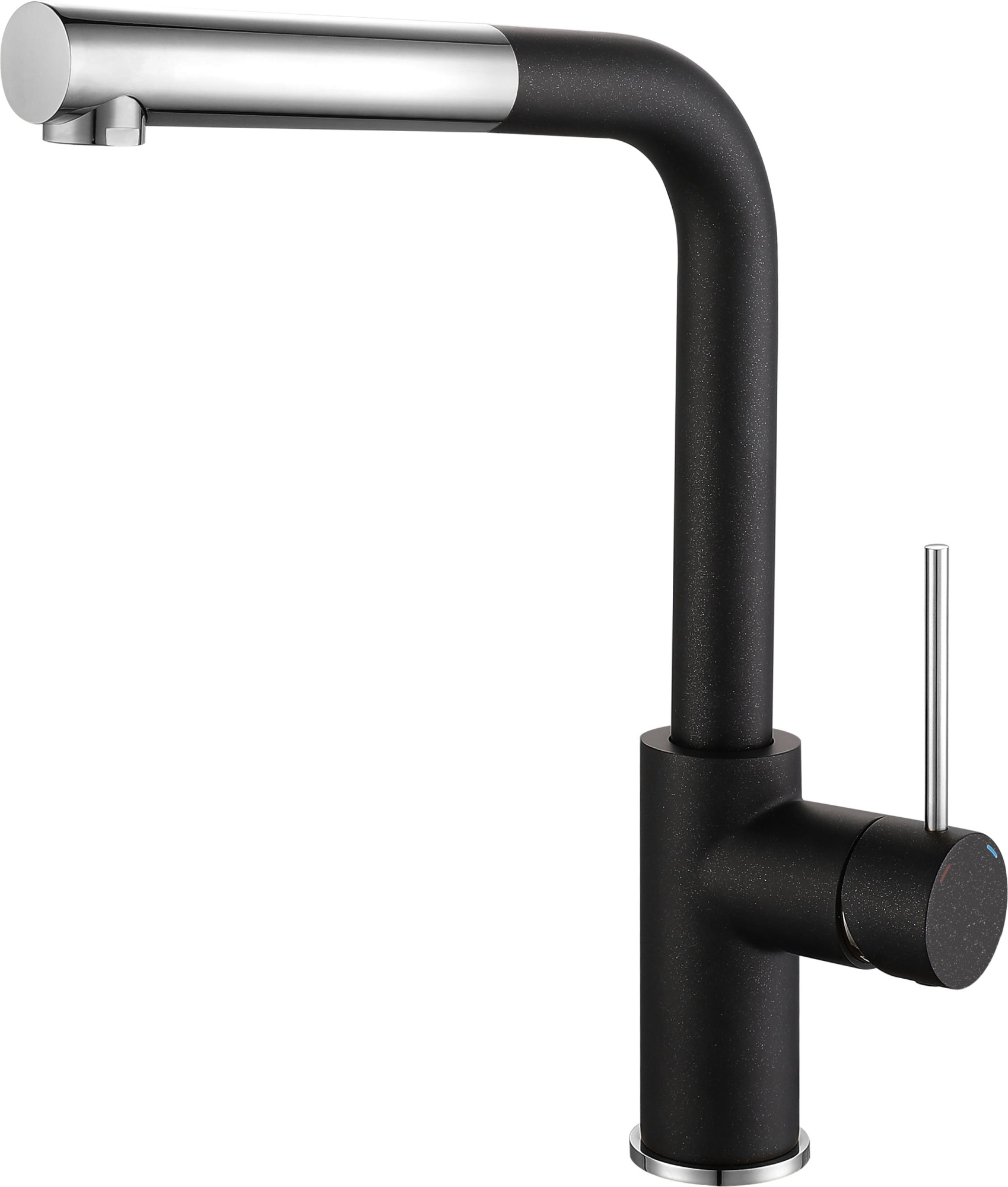 Смеситель для кухни RIVELATO Albano с выдвижной лейкой антрацит хром (1573503 antracite cromo)
