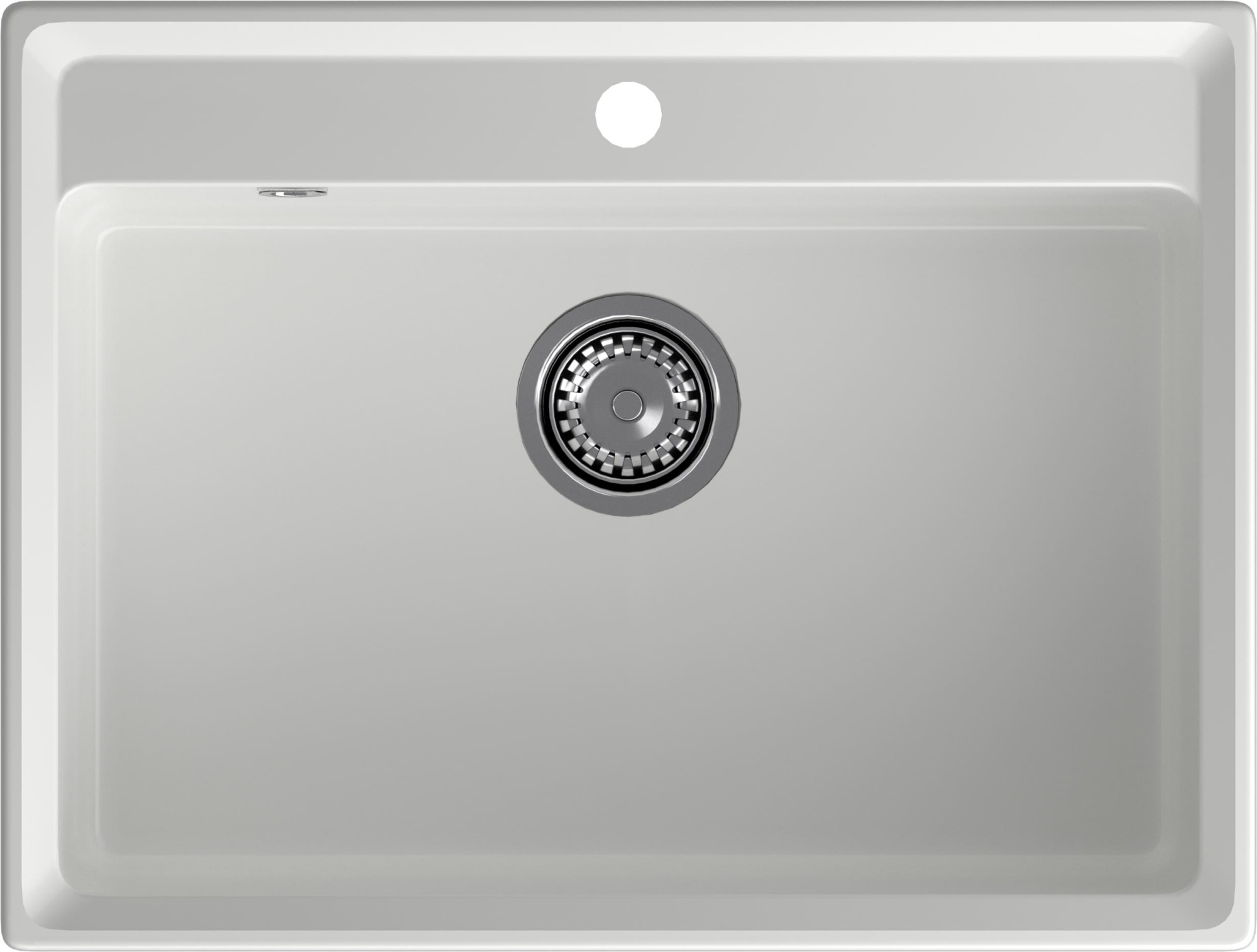 GRANFEST Мойка композит LEVEL, GF-LV-660, чаша 660*500, иней 