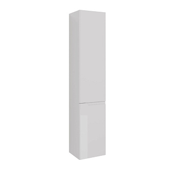 Пенал Lemark MIANO 35 см подвесной/напольный, правый, 2-х дверный, цвет корпуса, фасада: Белый гляне