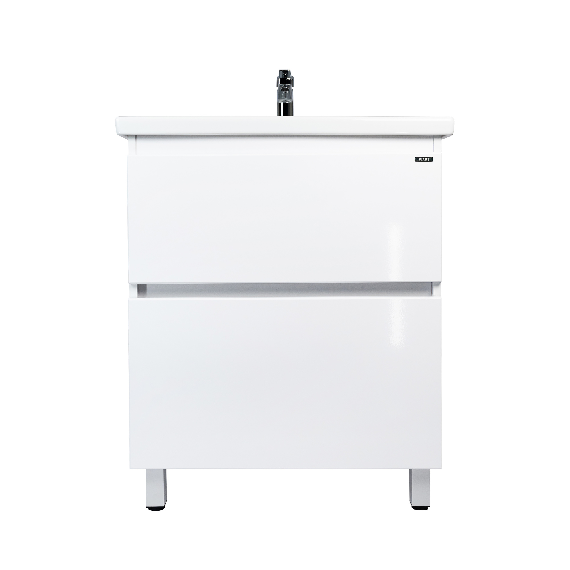 Тумба под раковину VIANT МАЛЬТА 70 напольная белый (VMAL70COBEL-T2Y)
