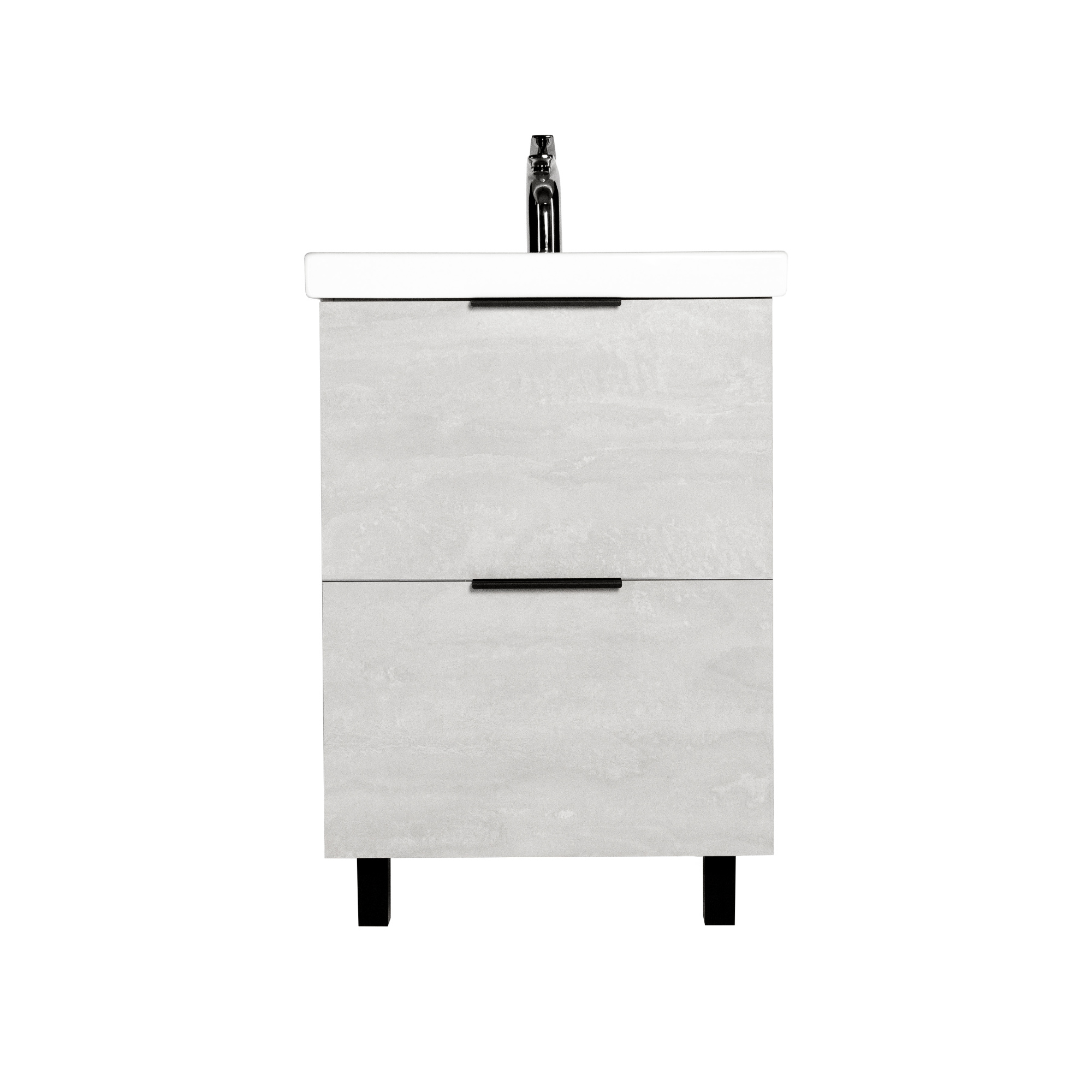 Тумба под раковину VIANT БЕРЛИН 60 напольная цемент (VBER60MDC-T2Y)