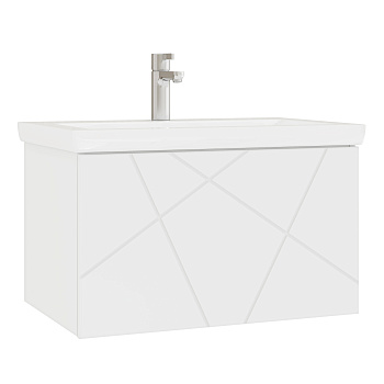 Тумба под раковину VIGO Geometry 70 подвесная белый (034)