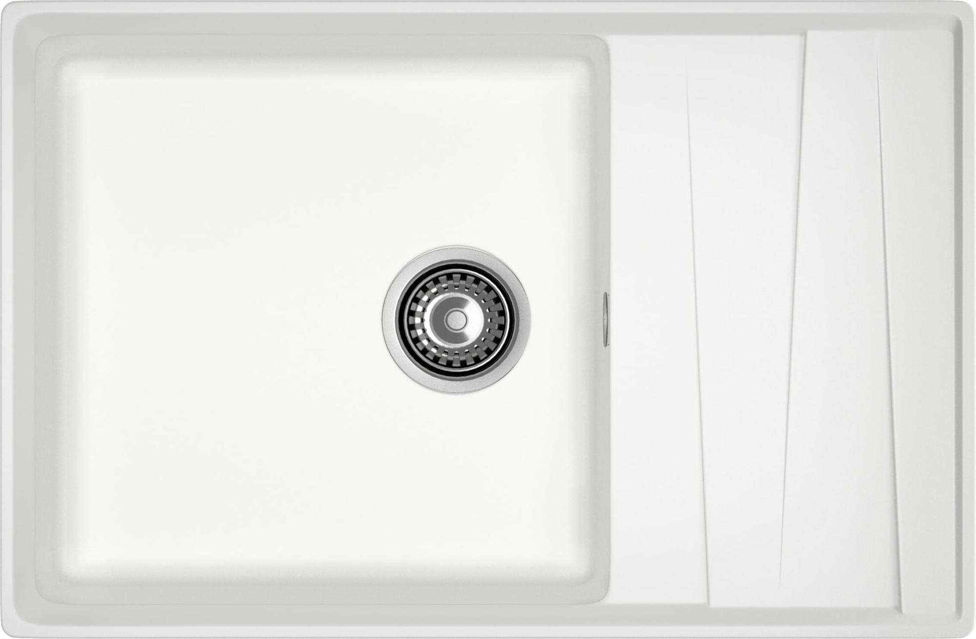 GRANFEST Мойка композит LEVEL, GF-LV-760L, чаш+кр 760*500, иней