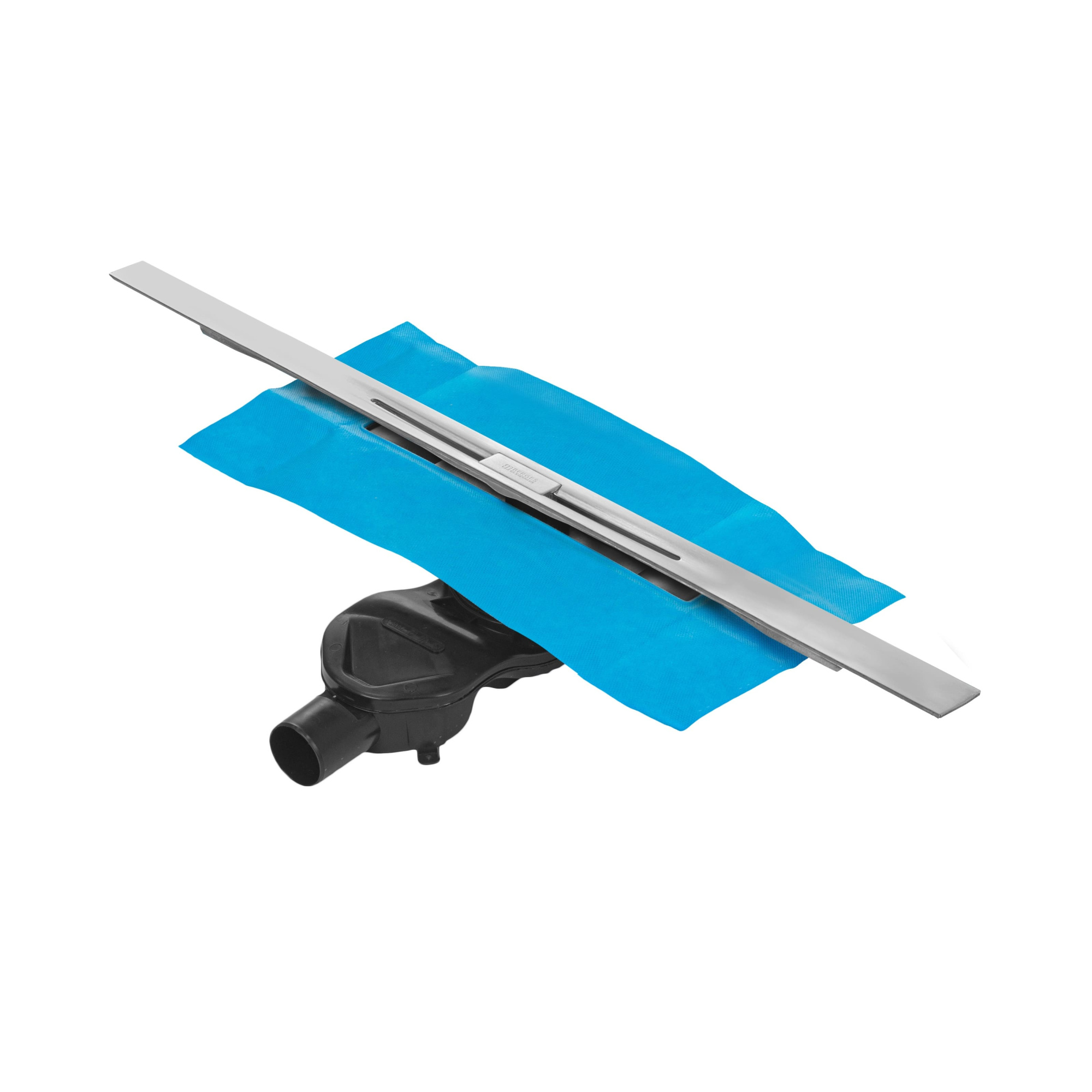 Желоб водосток SIMPEL 1000, хром глянец, S-сифон D50 H60 боковой, BERGES