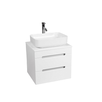 Тумба под раковину VIANT МАРСЕЛЬ 57 подвесная белый (VMAR57N-T2YP)