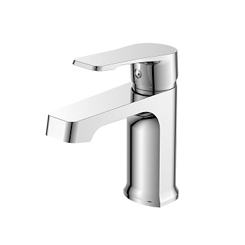 DR23 Смеситель для раковины, монолит.излив 114мм, р/ОД, хром, DR, DR23011