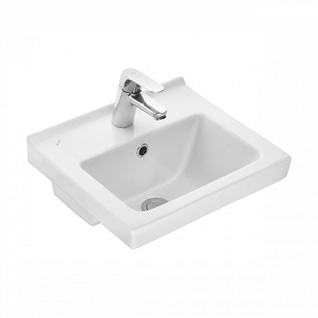 Умывальник Визит-40 (405х355) с переливом белый SANTERI