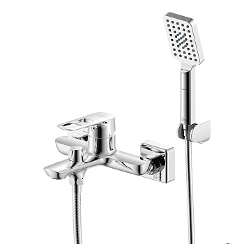 RS46 Смеситель для ванны, монолит.излив, р/ОД, хром, ROS, RS46-30