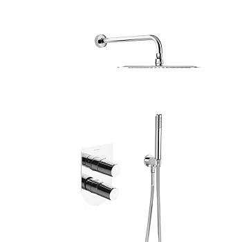 Встраиваемая душевая система с тропическим душем и душевым комплектом TZAR K3415021 