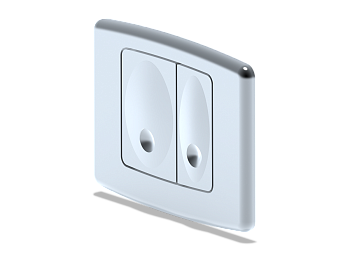 Клавиша для системы скрытойустановки унитаза матов.хром., ANI PLAST