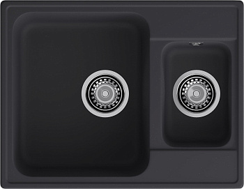 GranFest QUARZ (ECO-09) Мойка 1.5-чаш. 620*480 (черный)