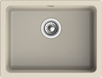 RIVELATO Мойка BERKANA 50 подст.монтаж 1-чаш 560*430 beige scuro арт.