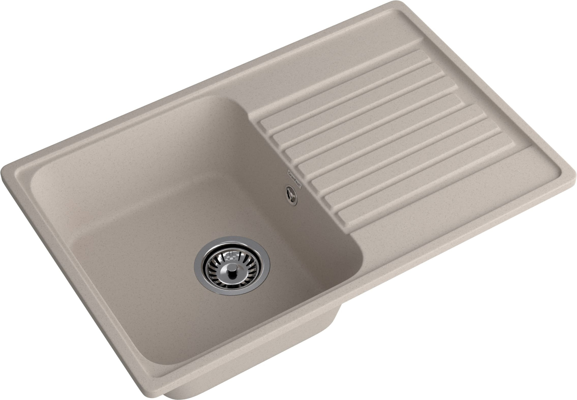 GranFest QUARZ (ECO-78) Мойка чаша+кр 740*480 (песок)