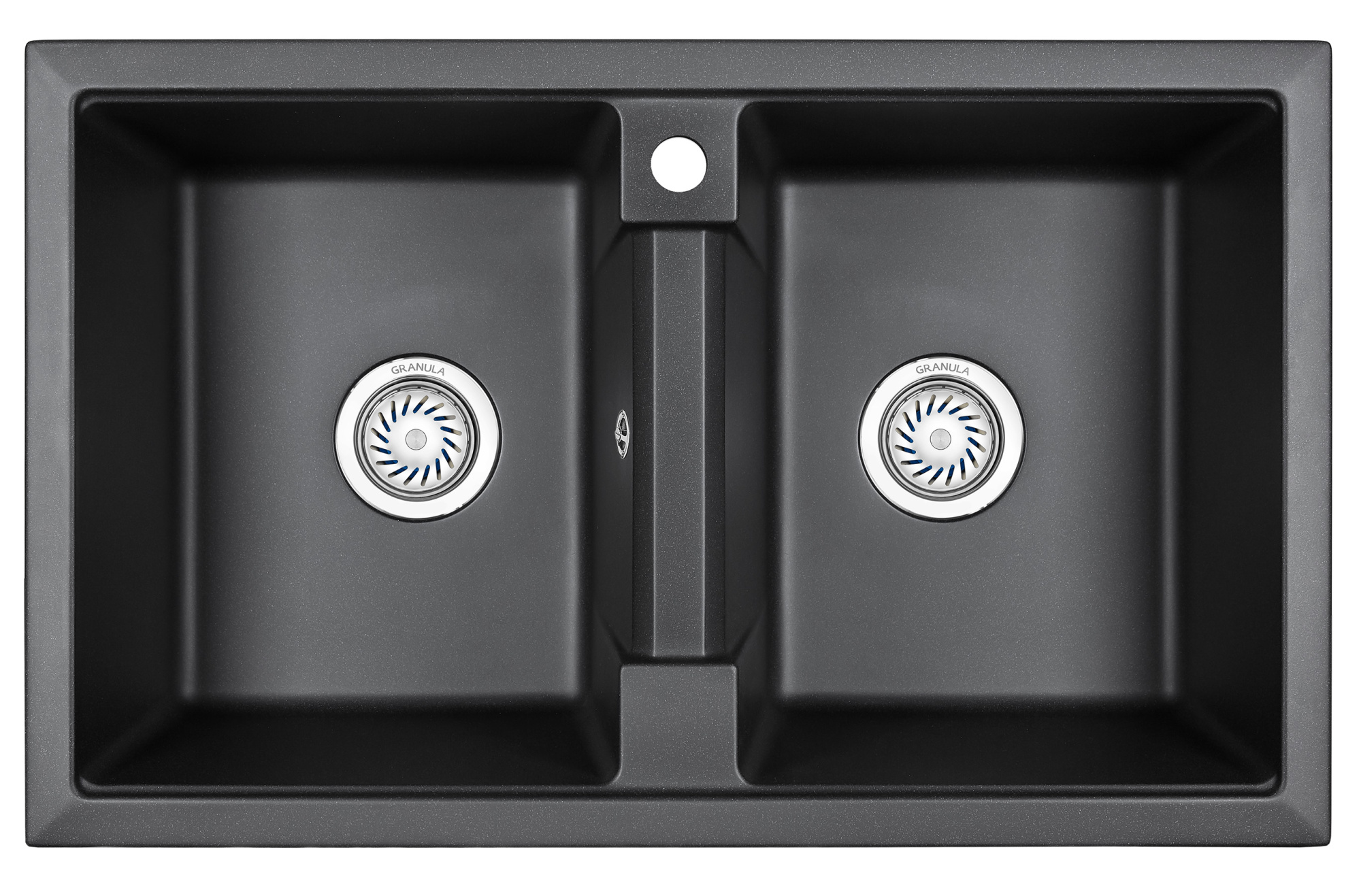 Кухонная мойка GRANULA (8101, ЧЕРНЫЙ)