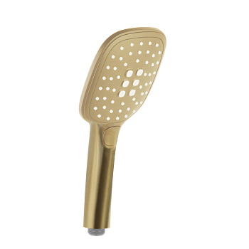 Душевая лейка овальная кнопка 3 режима ABS 4914Q3OC золото