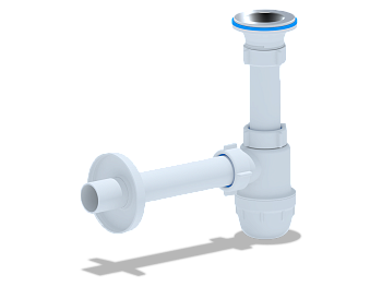 Сифон АНИ Юнг 1 1/4"*32 с прямой трубой 32 мм