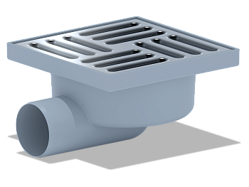 Трап гориз.вып.50, н/рег. реш.150   нерж. сухой, ANI PLAST