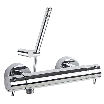 Термостатический смеситель для душа наружнего монтажа с душевым комплектом ODISEA 393401MO