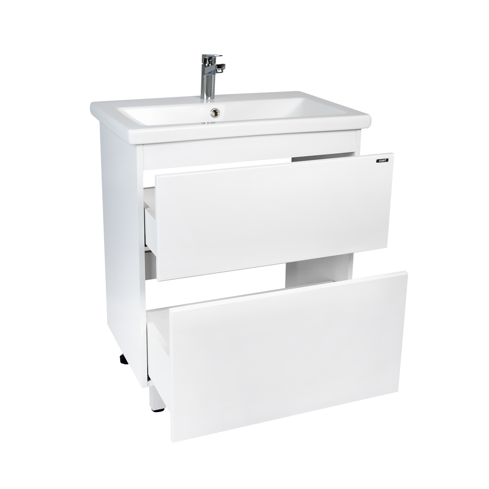 Тумба под раковину VIANT МАЛЬТА 70 напольная белый (VMAL70COBEL-T2Y)
