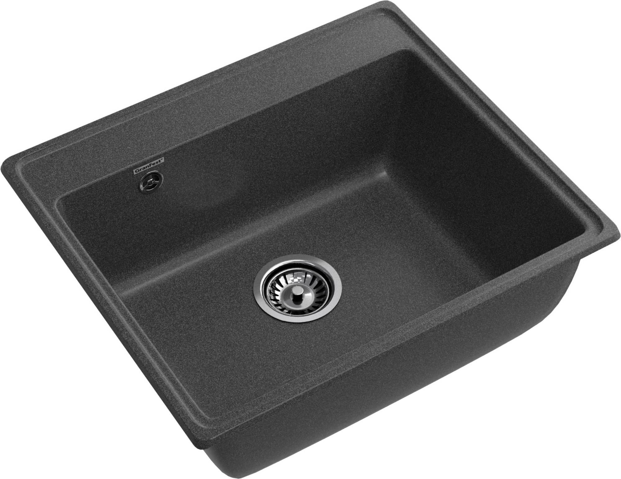 GRANFEST Мойка композит VERTEX, GF-V-580, чаша 580*500, графит